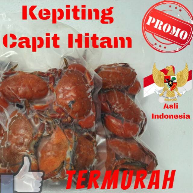 

Kepiting Capit Hitam 500gr