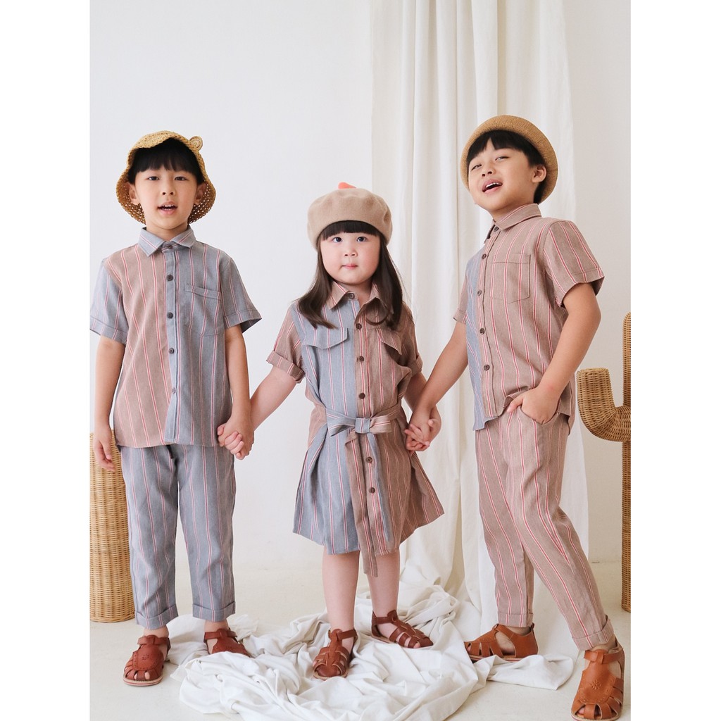 HT Clothingline Stripey Set - Setelan Anak | DUO KRUCILS