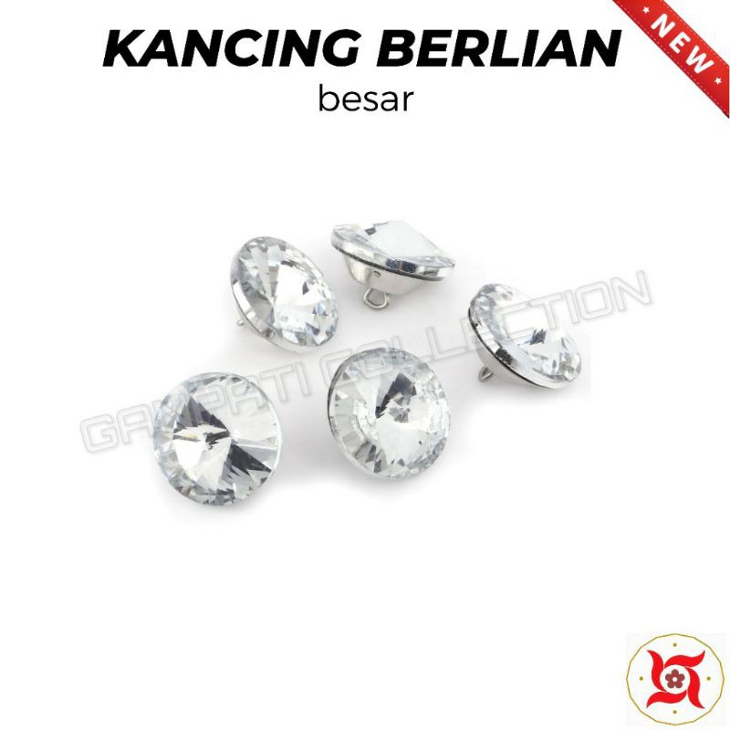 Kancing Kristal Berlian BESAR / Diamond Buttom Diameter 2.5 cm (Sofa