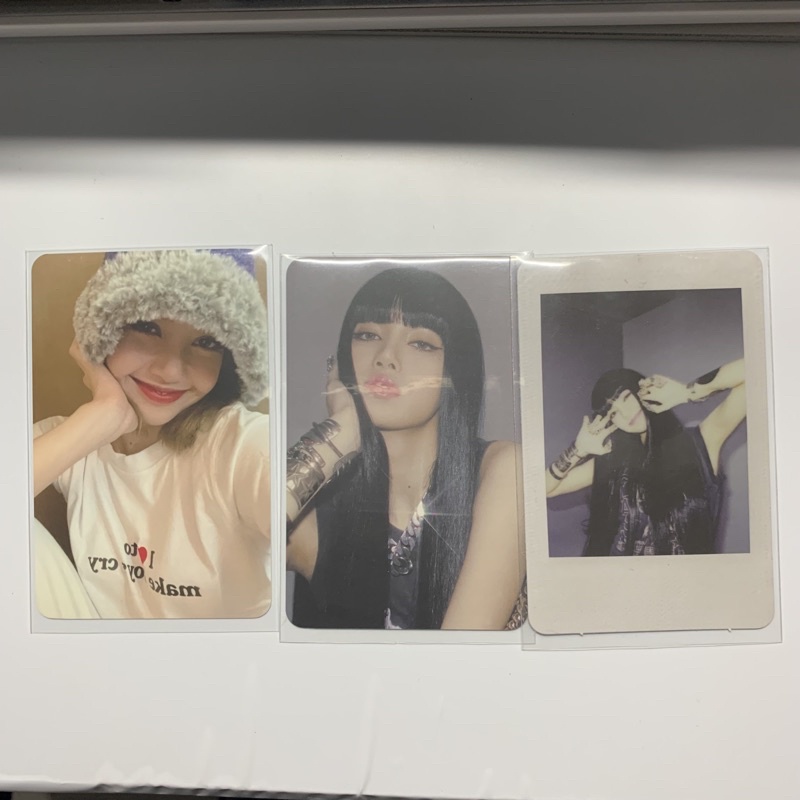 LISA LALISA KIHNO KIT PHOTOCARD PC BENEFIT KTOWN ALBUM POLAROID BUCKET HAT
