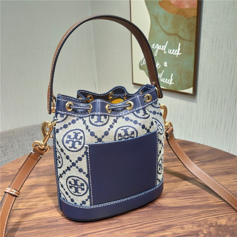 RYX - Elegant Swirl Tas Bucket Selempang Canvas Wanita Fashion Casual / Pesta - Ori Import