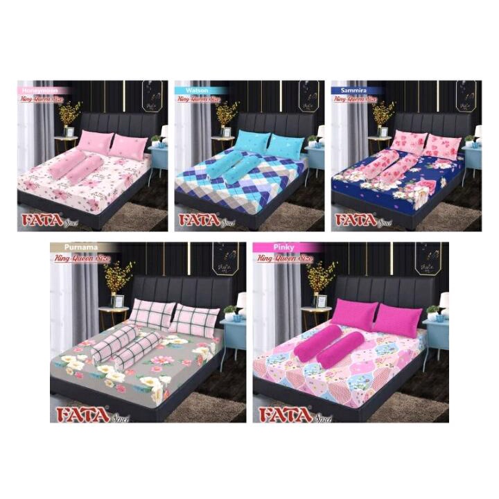 RC FATA Sprei Flat Ukuran 140x200 cm Tinggi 20 New Motif Latonia Watson Tiramisu Atmosphere Freya