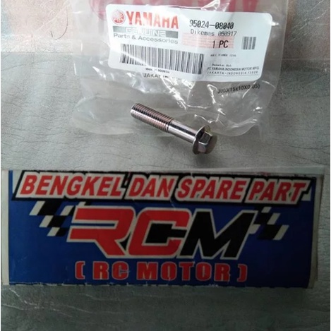 95024-08040 BOLT FLANGE BAUT SEGITIGA T ATAS RXKING RX KING RXK ORI ORIGINAL YAMAHA HARGA PERBIJI