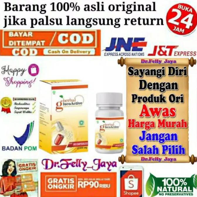Glucoactive Original Obat Gluco Active Asli Obat Diabetes Manjur Terlaris