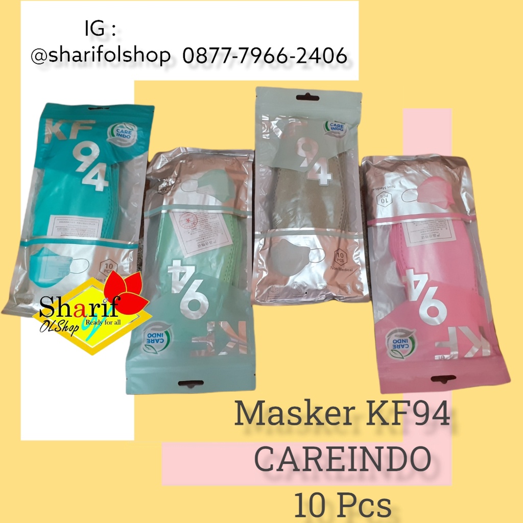 Masker KF94 CAREINDO 4Play PREMIUM Isi 10pcs