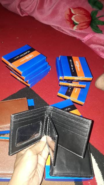 Dompet kulit hitam garut