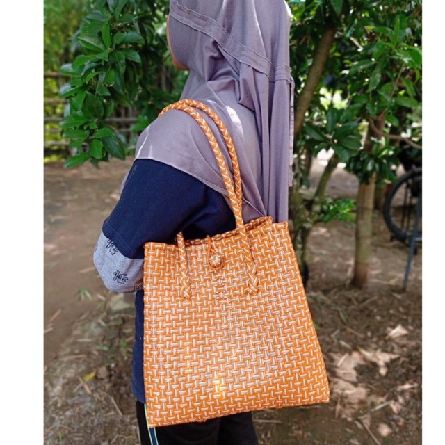 Jaly Bag Premium Orange Size 28x14x26cm