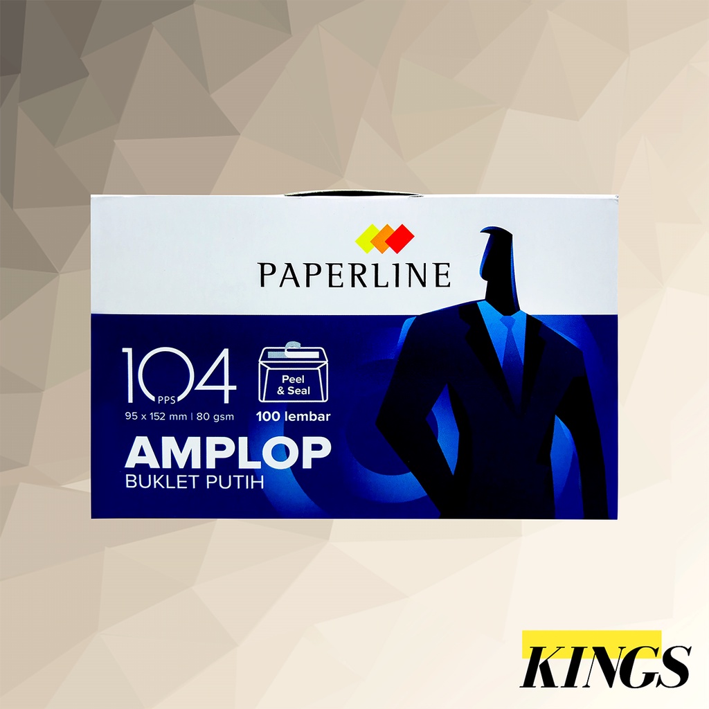 

Paperline Amplop Buklet Putih 104 PPS 95 x 152 mm
