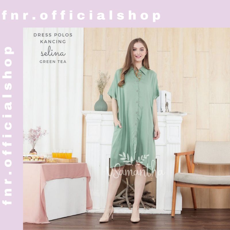 Home Dress Polos | Home Dress Kancing Selina | Home Dress Kekinian | Home Dress Murah