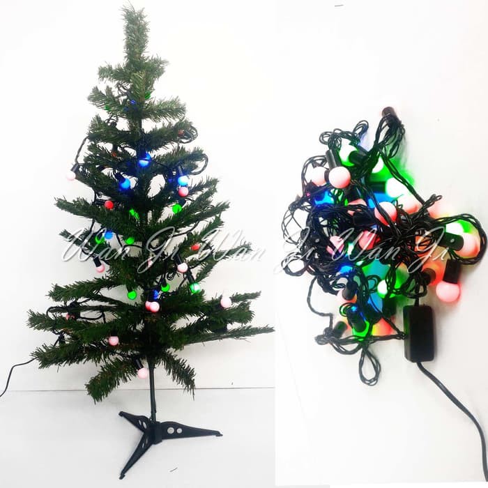 LN01 Lampu bulat LED nyala | lampu pohon natal | aksesoris christmas