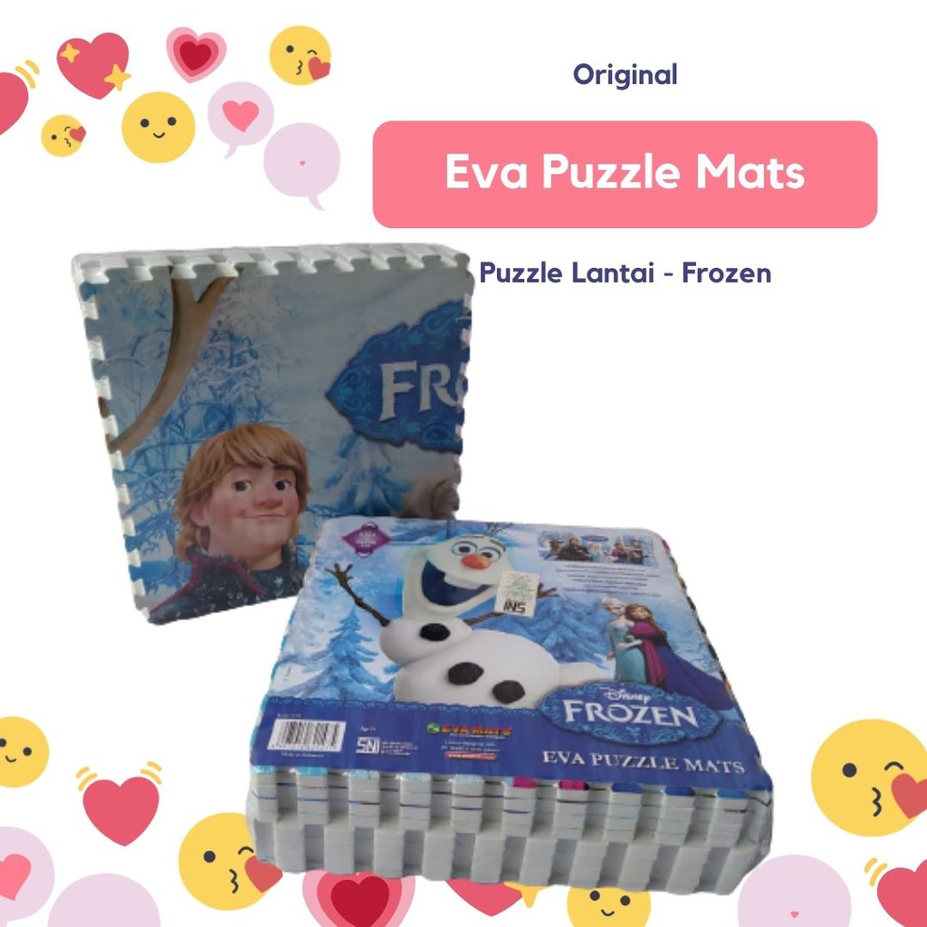 Puzzle Matras EVAMAT TAYO THOMAS BARBIE Ukuran 30x30 Alas Lantai Serbaguna Playmat Bayi Aksesoris