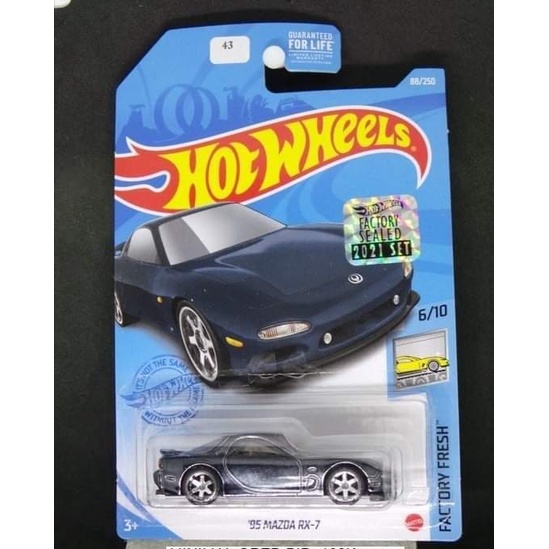 95 MAZDA RX-7 RX7 LIMITED $TH Factory Sealed 2021 | Diecast Hot Wheels Mobil Mainan Anak '95 RX 7 Su