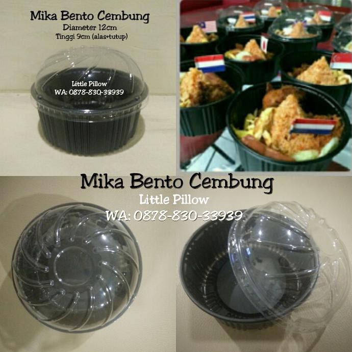 Mika Bento Cembung/Mangkok Ramen Bento/Mangkuk Bento Plastik