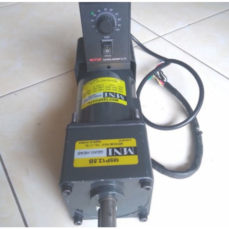 Ac Motor Gearbox Speed Control 220V 90W Ratio 1 : 12.5