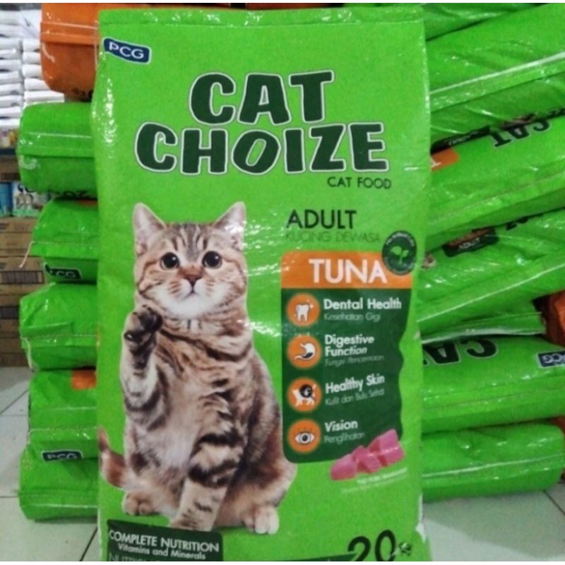 Grab Gojek Only makanan kucing cat choize adult tuna 20 kg | Shopee