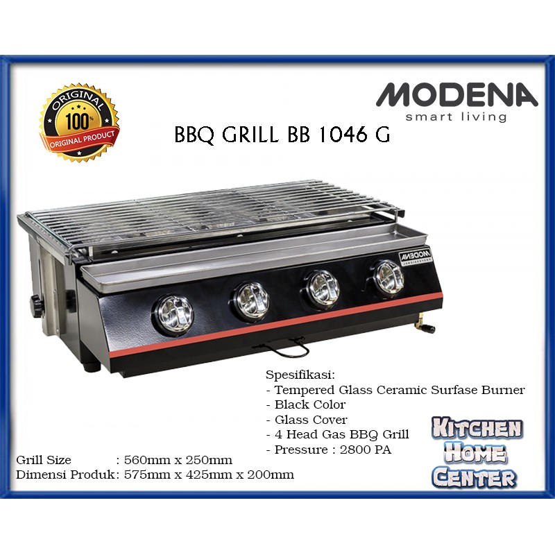 Modena BB 1046 G Alat Pemanggang (4 Burner BBQ / Gas)