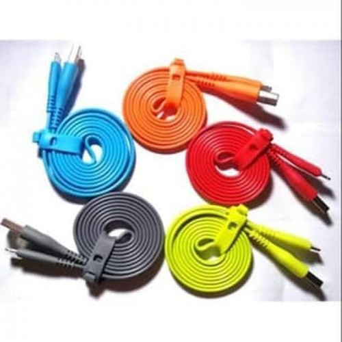 Kabel Charger Vivan Iphone 5 - USB Warna 1 Meter - Gepeng CSL100 / CSL100S Toples