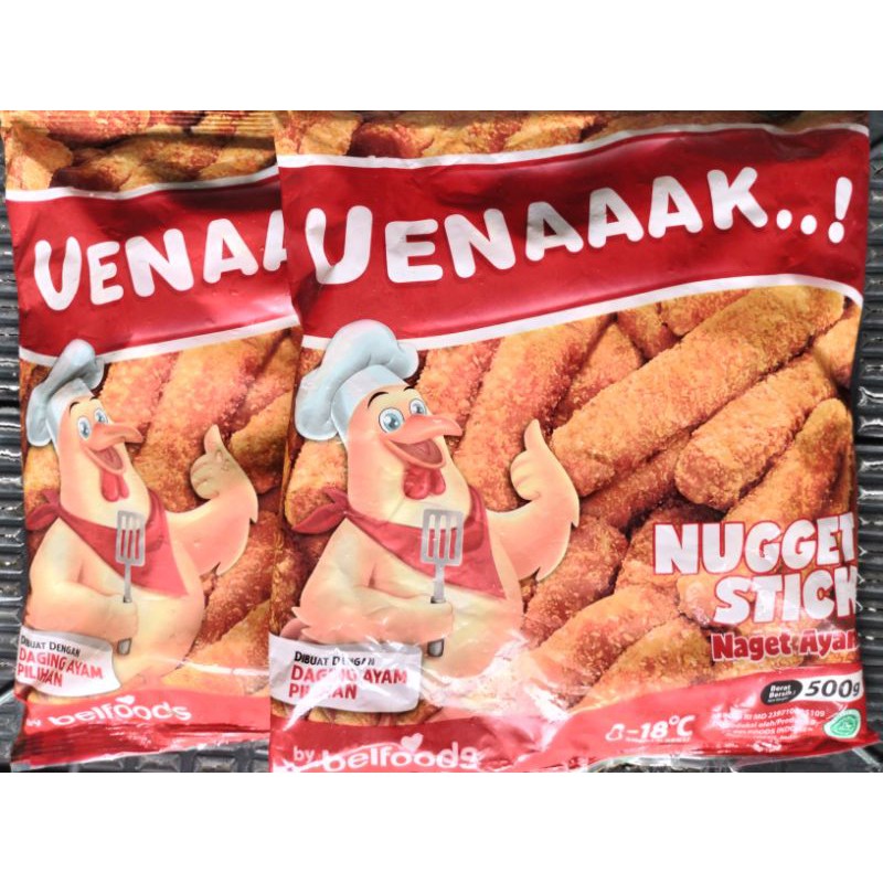 

Belfoods Uenaaak Stick 500gr Naget Ayam Stik