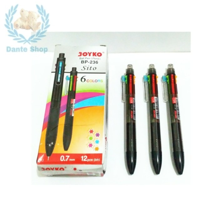 

[Promo] Pulpen Joyko Sito 6 Warna BP-236 ( per Pcs )