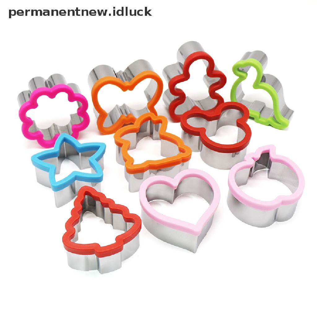 1 Pc / Set Alat Cetakan Pemotong Sandwich Bentuk Hewan Dinosaurus Butterfly Heart Bahan Stainless Steel Untuk Anak