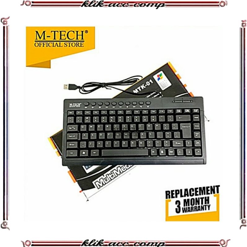 M-Tech Original Keyboard PC Laptop Mini Multimedia MTK 01