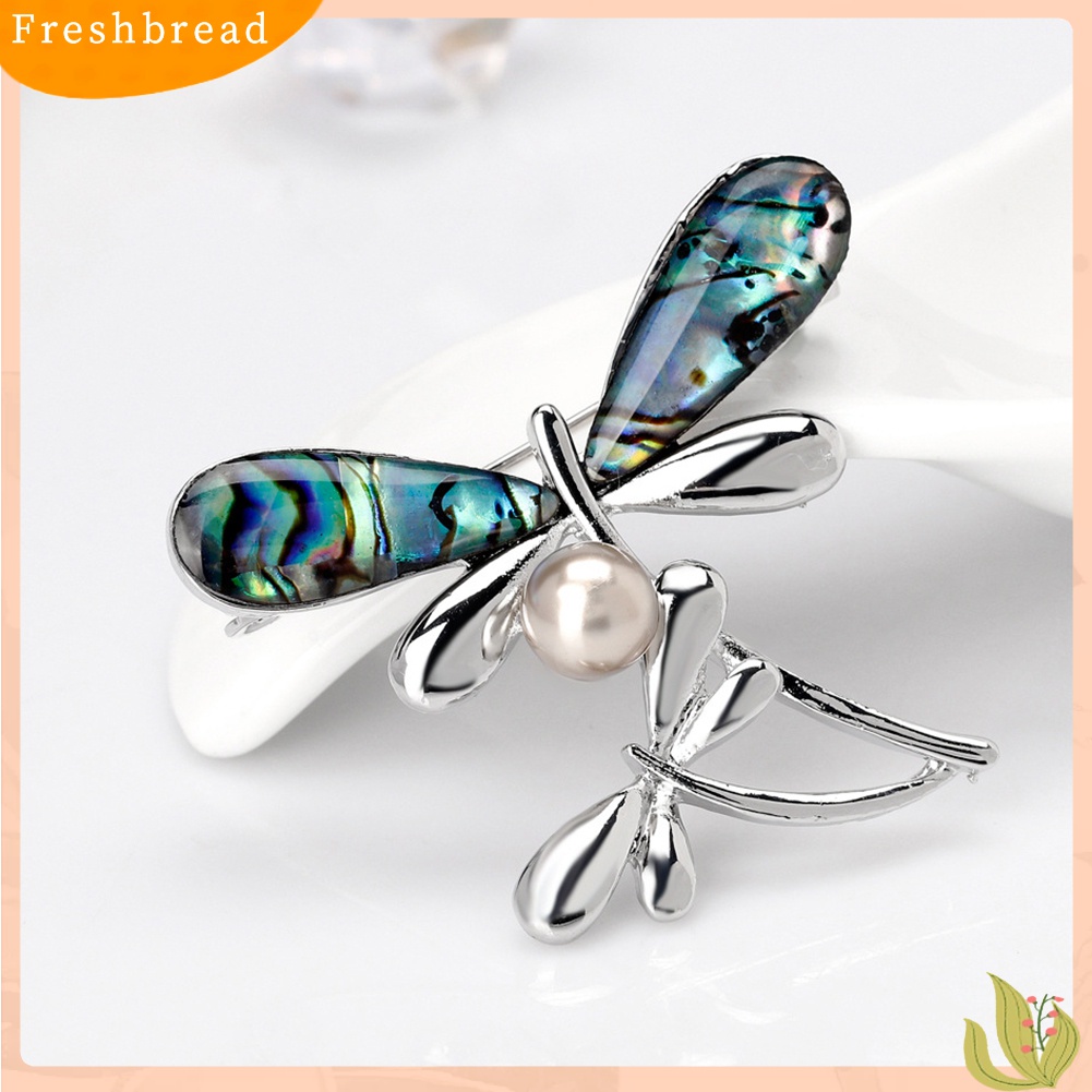 [ TERLARIS]Elegant Dragonfly Faux Pearl Women Party Jewelry Shirt Brooch Pin Dress Decor