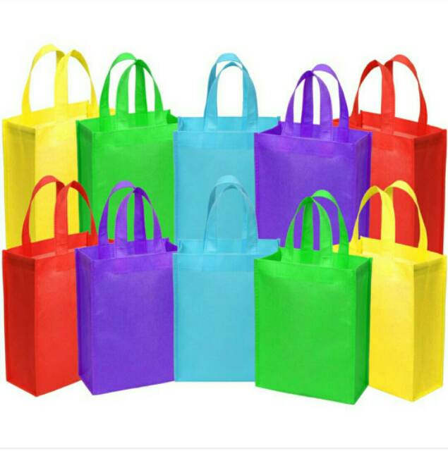 Tote Godie Bag Tas Ulang Tahun Souvenir Tali Panjang 28X32X8CM 12Pcs