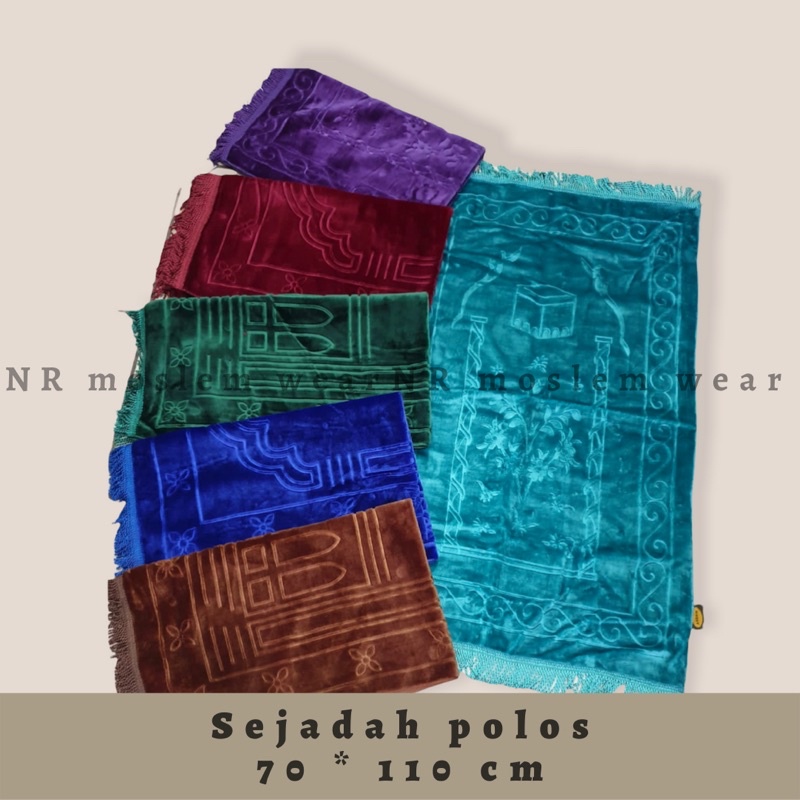 SEJADAH POLOS SIZE 70 * 110 , SEJADAH EMBOS ( SJB 58 )