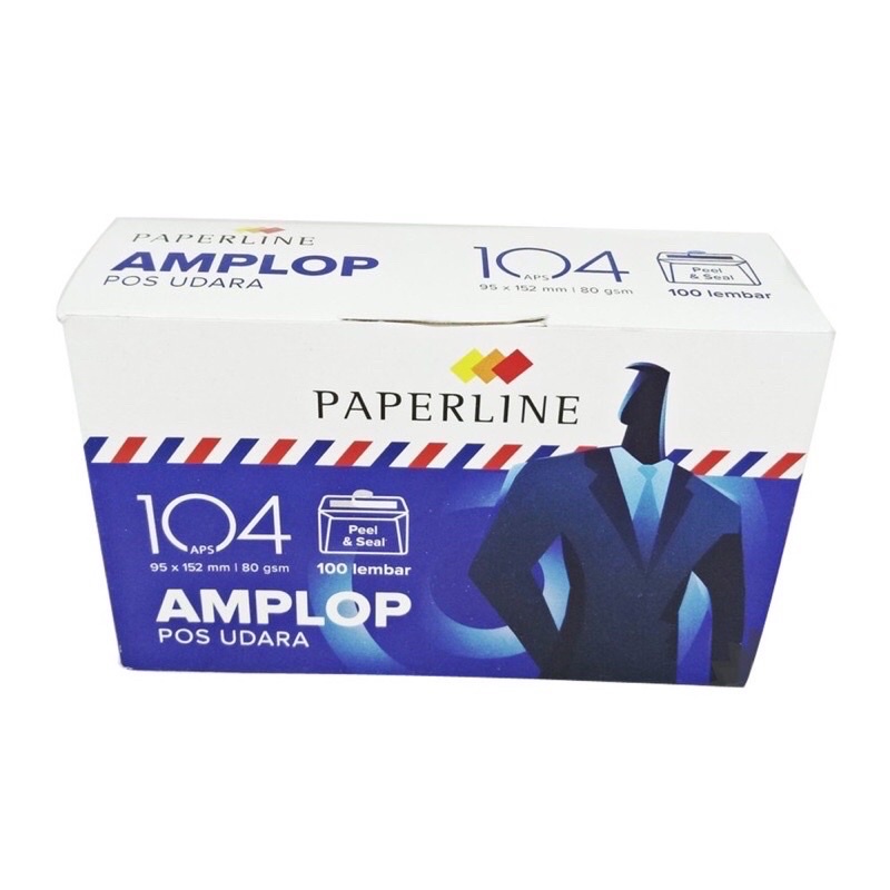 

Amplop Putih Airmail 104 APS PAPERLINE isi 100 pcs