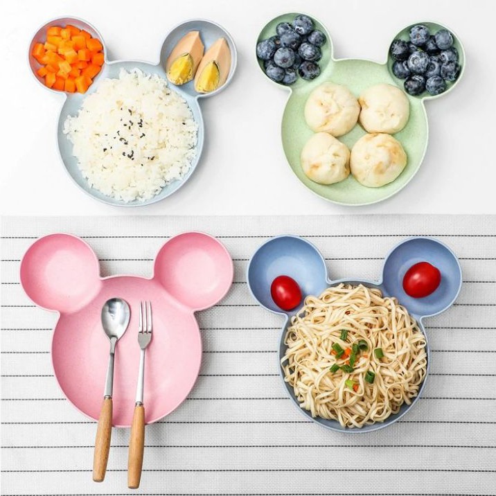 Mangkuk Mangkok Karakter Beruang Mickey Tempat Makan Anak Bayi Lucu