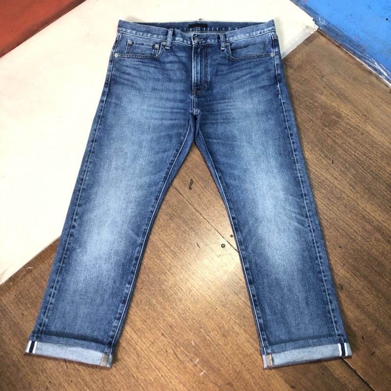 Jeans Uniqlo selvedge second original size 35