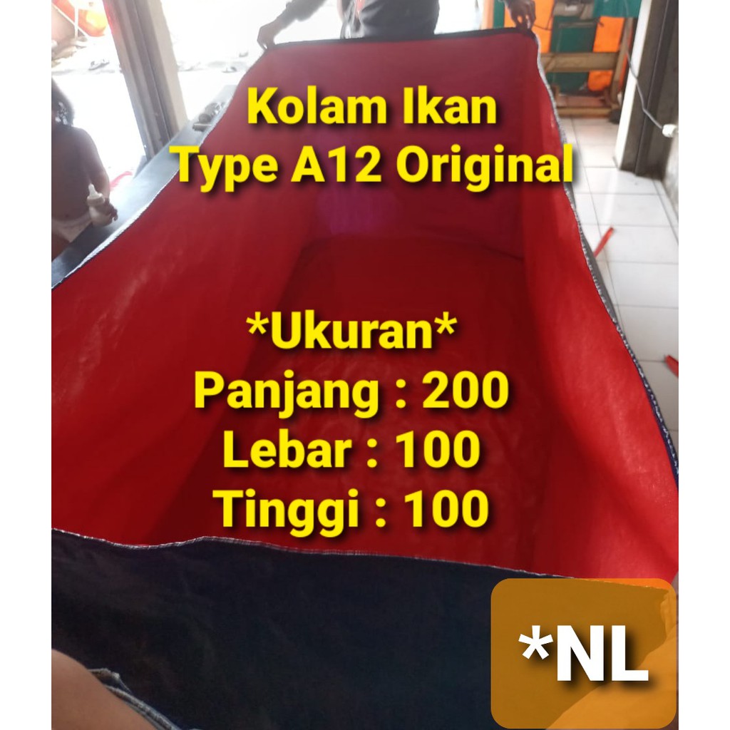 TERPAL KOLAM 200X100X100 TERPAL KOLAM IKAN  A12 KOREA SUPER