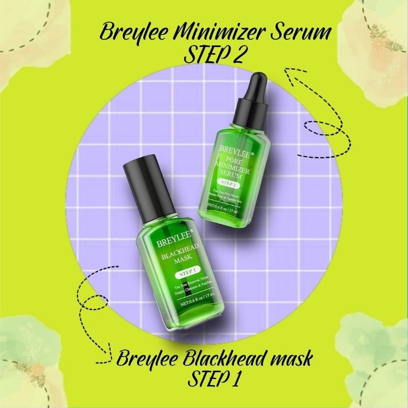 Breylee Step 1 Blackhead Mask & Breylee Step 2 Blackhead Mask