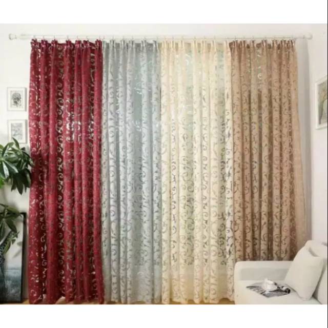 Tirai Pintu dan Jendela Renda Jacquard High Quality European Style