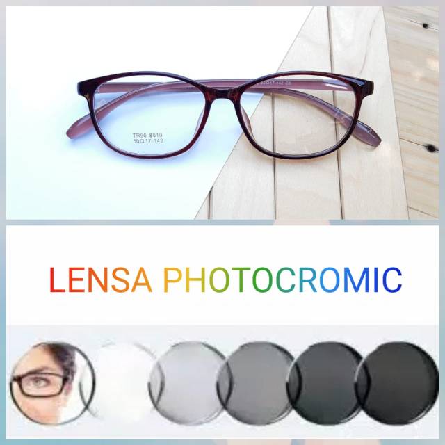 Paket frame+lensa.. Frame kacamata TR90 8010