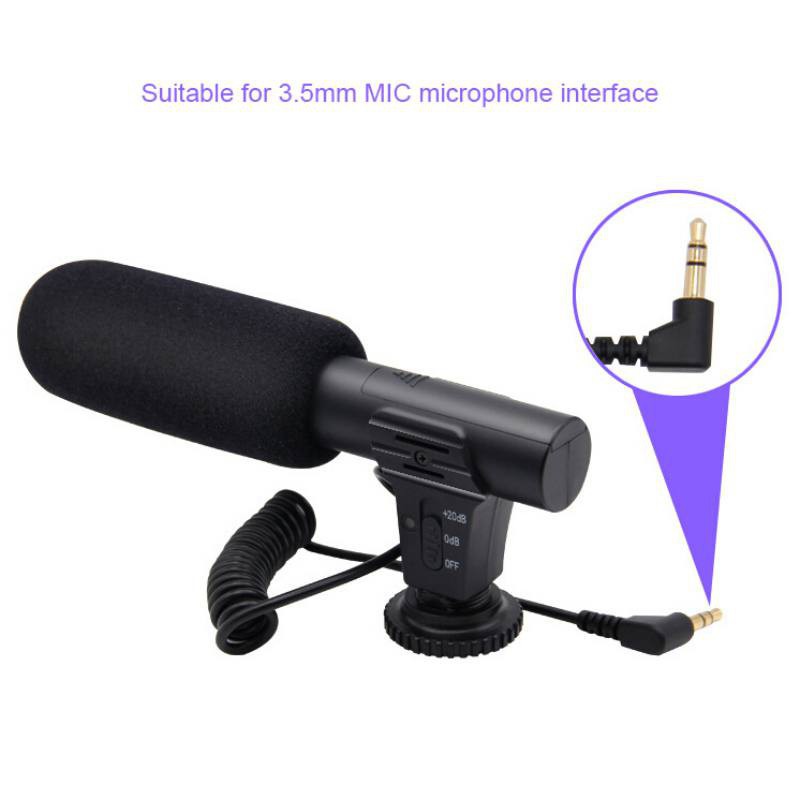 Mic Rekaman Outdoor Shotgun Fokus Microphone untuk DSLR - MIC-05