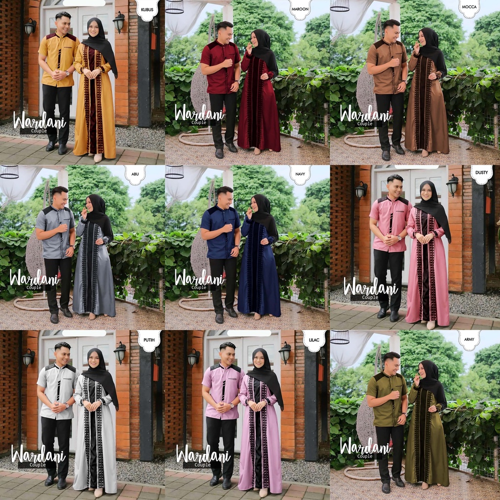 BISACOD✔ CP WARDANI / COUPLE SET COUPLE RAMADHAN 2022 BAJU PASANGAN COUPLE MAXI SET COUPLE JUMBO KID