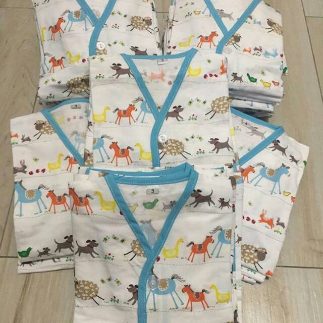 SALE Setelan Piyama Pendek / Panjang Anak Laki / Boy Bahan Katun Jepang Motif Safari Animal