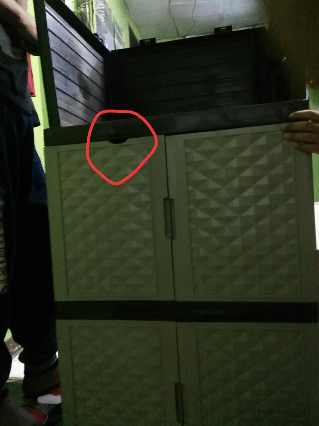 Lemari Plastik Lemari Pakaian Polos 4 Susun Promo Diskon Gede Termurah!!