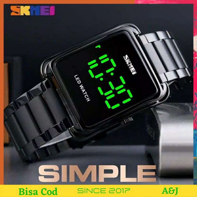 JAM TANGN PRIA SKMEI LED 1505 ORIGINAL