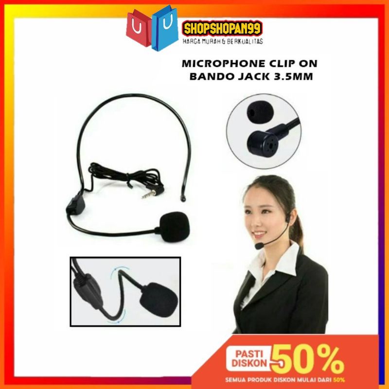 Clip On Mic Bando untuk youtuber - Profesional Mic