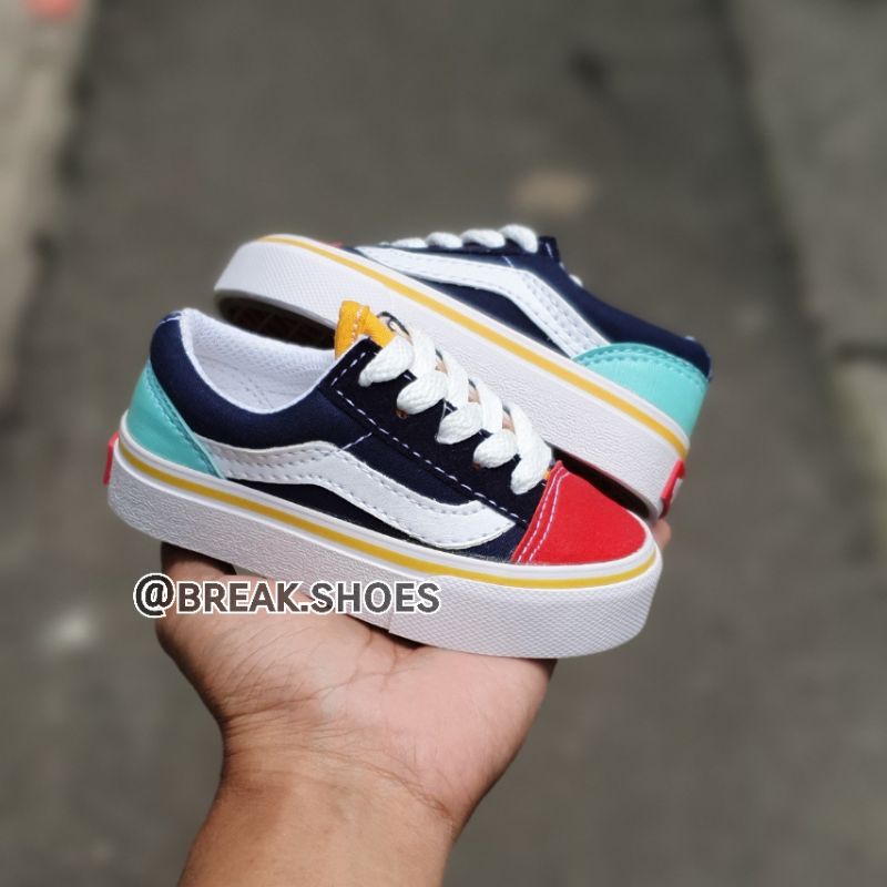 (Terbaru) Sepatu anak oldskool tali multicolor sepatu anak laki dan perempuan