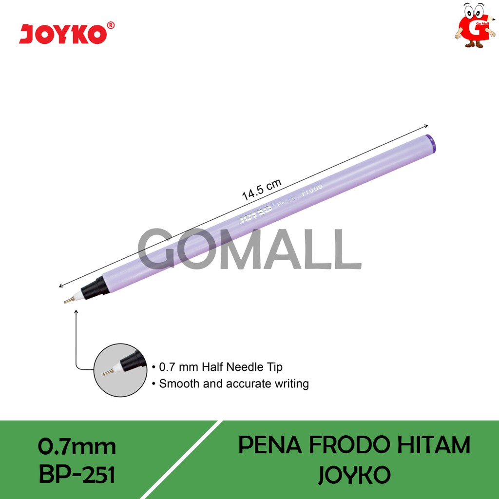 

Pulpen Joyko BP-251 0.7mm Hitam