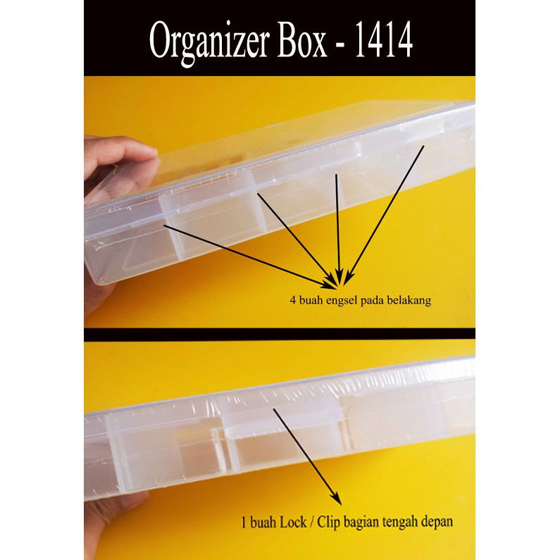 Organizer Box compartment kotak sekat perkakas pancing komponen