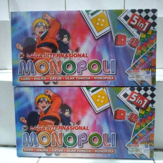 Monopoli 5 in 1 board game mainan anak hobby
