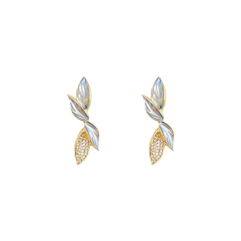 Anting S925 Silver Needle Hias Mutiara Gaya Retro Earrings