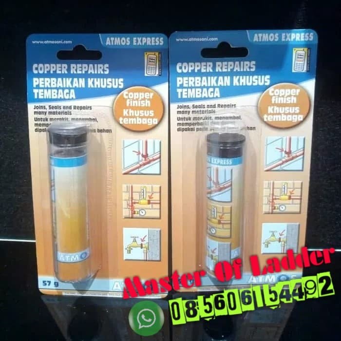 Atmos Mastic Copper Lem Penambal pipa bocor Tembaga ,Besi