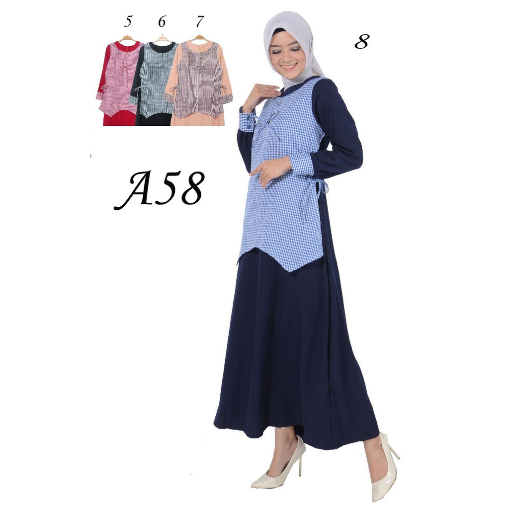 Gamis Muslim Fashion – Gamis Dress  Wanita (cuci gudang)