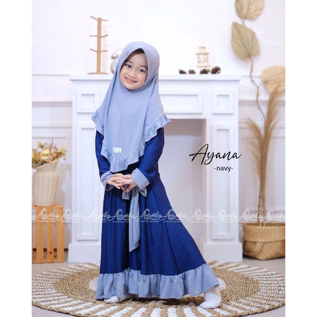 AZAMKA GAMIS ANAK AYANA KIDS / GAMIS ANAK NAVY / GAMIS ANAK MERAH RED