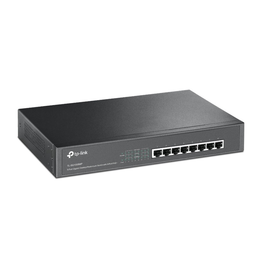 TP - Link Switch 8 Port Gigabit 10/100/1000 + POE - TL-SG1008MP